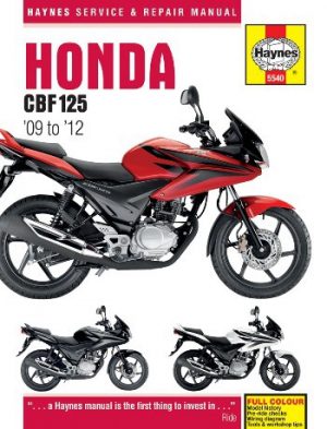 HONDA CBF 125 '09 to '12 - SERVICE & REPAIR MANUAL