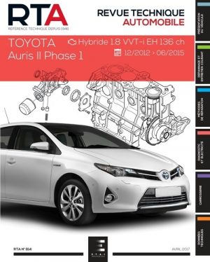 RTA814 TOYOTA AURIS II Ph.1 HYBRIDE 1.8 VVT-i EH 136CH 06/1206-06/15