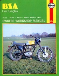 BSA UNIT SINGLES 1958-72 - OWNERS WORKSHOP MANUAL