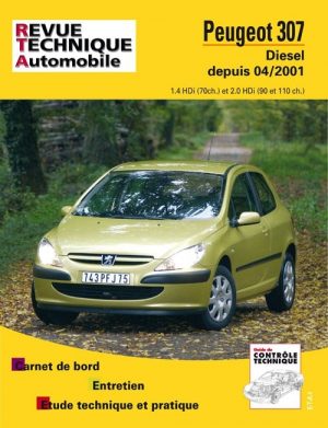 RTA678 PEUGEOT 307 HDI 1.4 (70CH), 2.0 (90 ET 110 CH) DEPUIS 04/2001