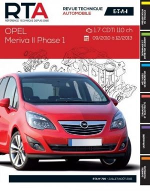 RTAB795 OPEL MERIVA II 1.7CDTi 110ch DE 09/2010 A 12/2013