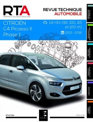 RTA824 CITROEN C4 PICASSO II Ph.1 1.6HDi 92-120ch 2013-16