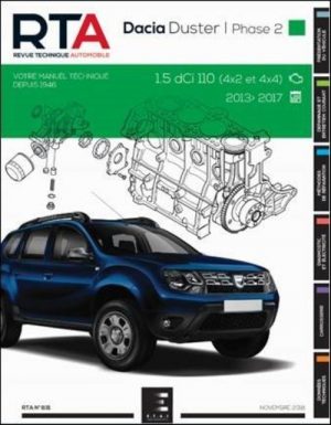 RTA831 DACIA DUSTER BREAK I Ph.2 1.5DCi 110ch 4x2 & 4x4 2013-17