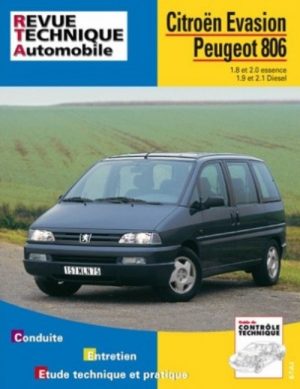 RTA576 CITROEN EVASION / PEUG. 806 ESS 1.8, 2.0, DIES. 1.9, 2.1 95/98