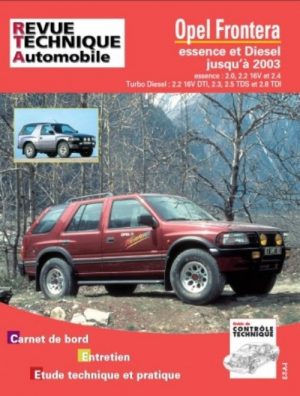 TAP369 OPEL FRONTERA ESSENCE ET DIESEL JUSQU'A 2003