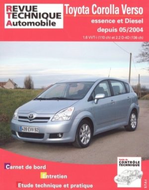 RTAB705 TOYOTA COROLLA VERSO 110 VVTI ET 136 D4D