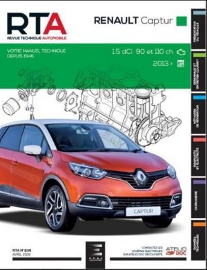RTA836 RENAULT CAPTUR Ph.1 1.5dCI 90 ET 110ch DEPUIS 2013