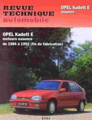 RTA461 OPEL KADETT E TOUS TYPES JUSQU' FIN DE FAB