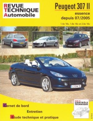 RTAB714 PEUGEOT 307 II + CC ESSENCE 1.4, 1.6, 2.0 (16V) DEP 06/2005