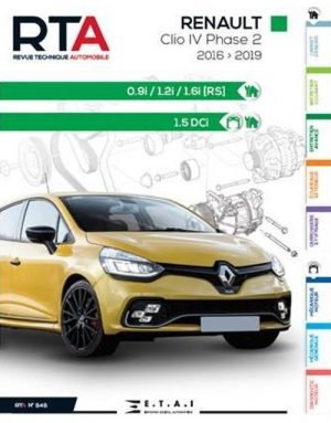 RTA848 RENAULT CLIO IV Ph.2 0.9i, 1.2i, 1.6i (RS) ET 1.5DCi 2016-2019