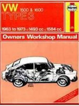 VOLKSWAGEN TYPE 3 1963-73 - 1500 & 1600 - OWNERS WORSHOP MANUAL
