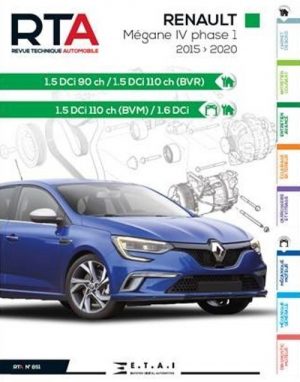 RTA851 RENAULT MEGANE IV Ph. 1 1.5DCi 90, 110ch-1.6DCi 2015-2020