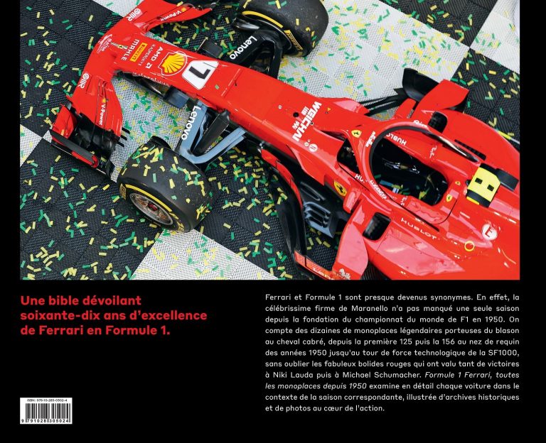 FORMULE 1 FERRARI TOUTES LES MONOPLACES DEPUIS 1950