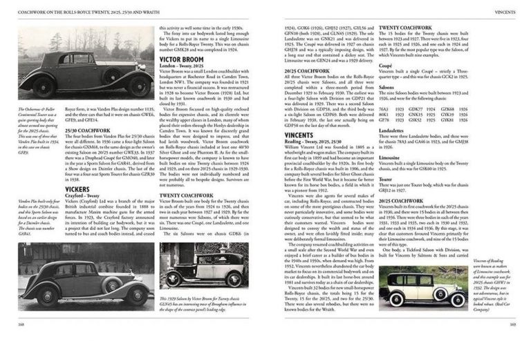 COACHWORK ON ROLLS-ROYCE TWENTY, 20/25, 25/30 & WRAITH 1922-1939