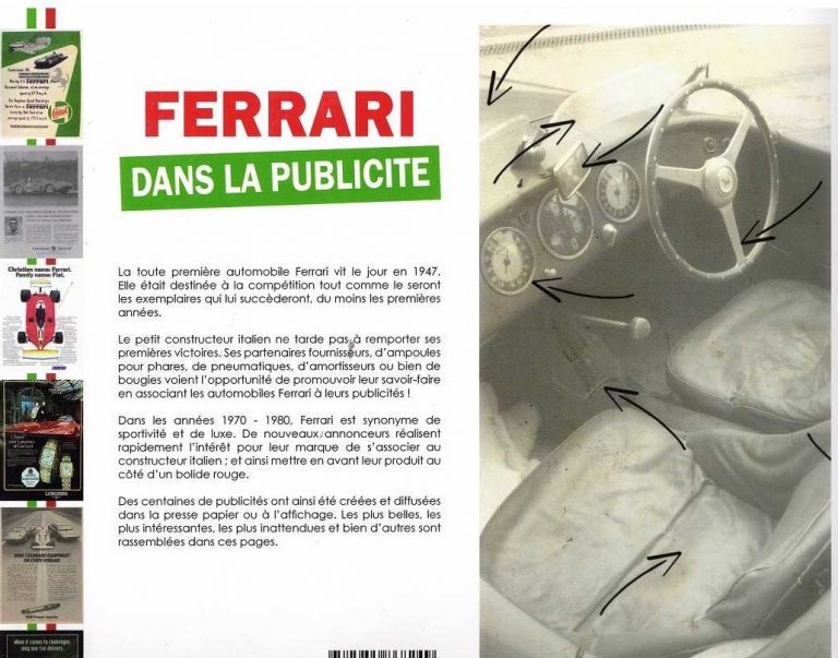 FERRARI DANS LA PUBLICITE
