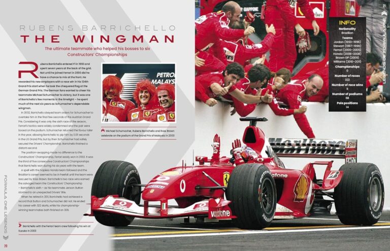 FORMULA ONE LEGENDS : THE GREATEST DRIVERS, THE GREATEST RACES