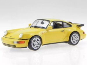 PORSCHE 911 (964)TURBO 1989 JAUNE 1:18
