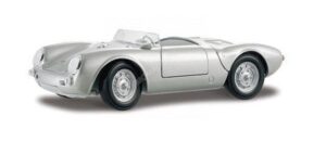 PORSCHE 550 A SPYDER ARGENT 1:18
