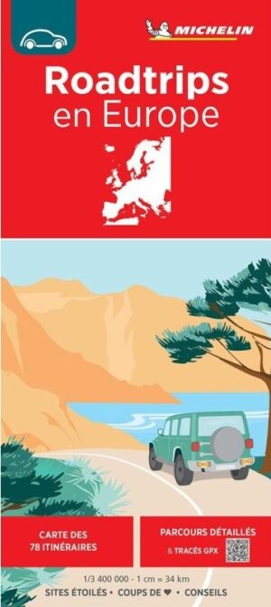 ROADTRIPS EN EUROPE - CARTE MICHELIN